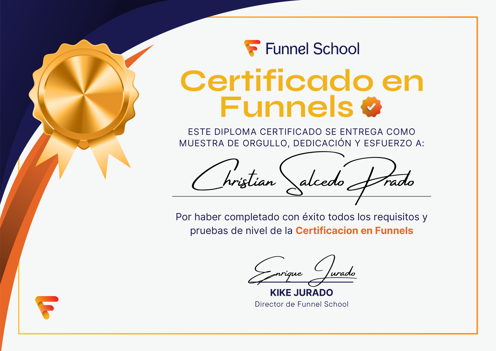 Certificado en Funnels — Funnel School